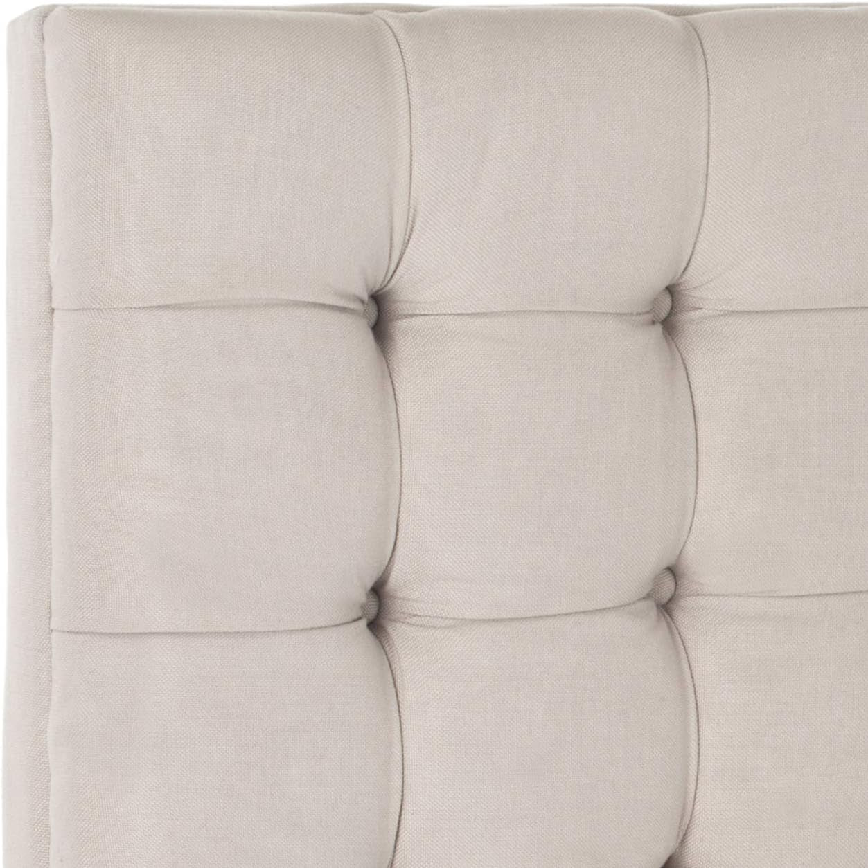 Lamar Taupe Linen Upholstered Tufted Headboard (Full)