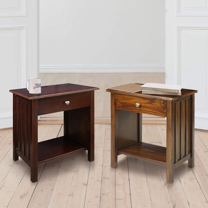 Vanderbilt Nightstand with USB Port- Espresso