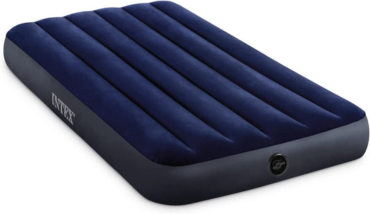 64757E Dura-Beam Standard Downy Air Mattress: Fiber-Tech - Twin Size - 10In Bed Height - 300Lb Weight Capacity - Pump Sold Separately