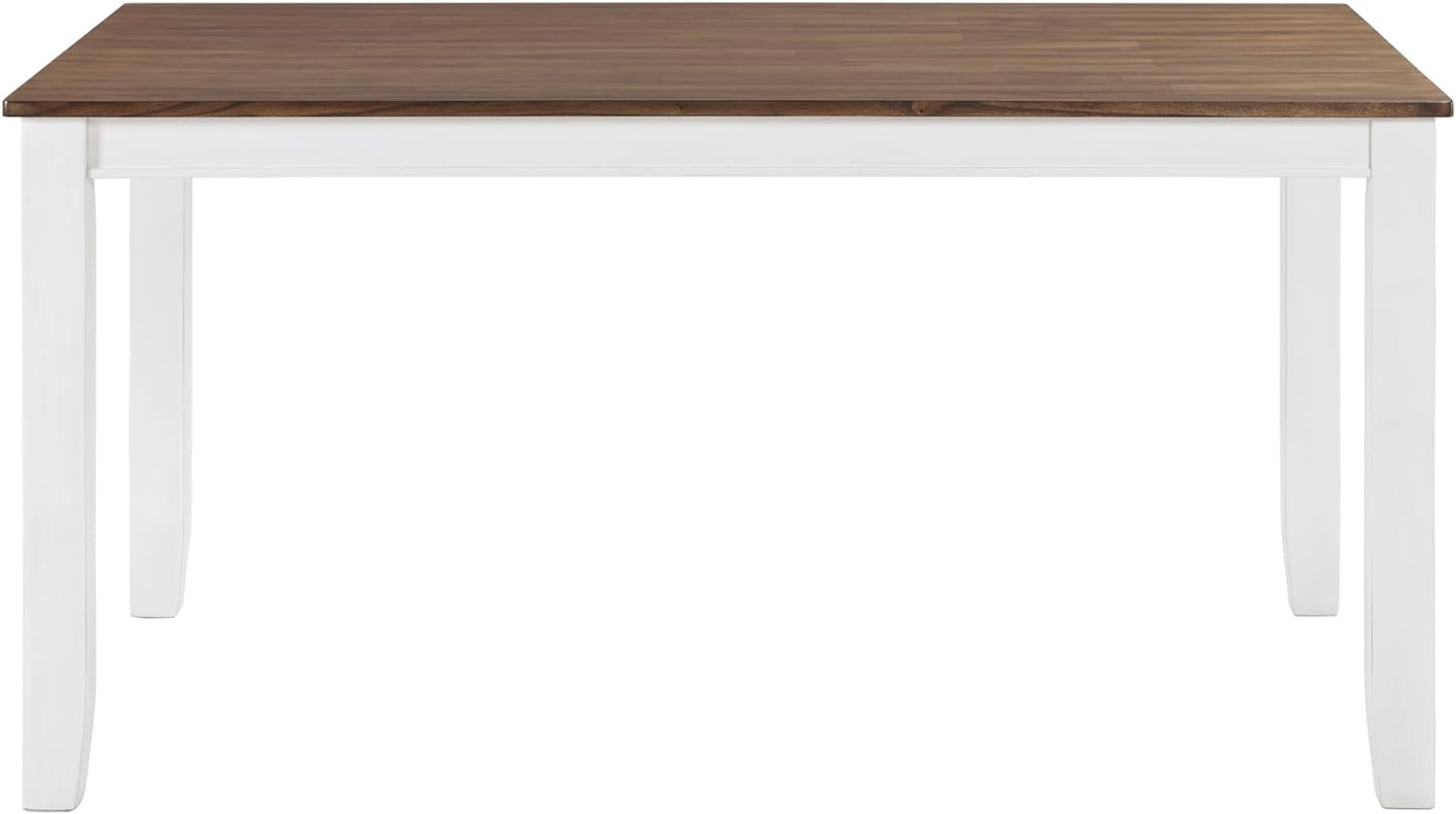 Dining Table Set for 6 with Chairs, Wood 7 Piece Farmhouse Dining Room Table and Chairs Set of 6, Cross Back, Easy Assembly Seater for Indoor Home, Dinner, Kitchen, Cherry/White