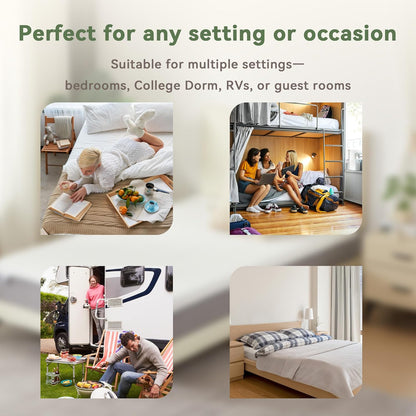 Twin Mattress, 6 Inch Memory Foam Twin Size Mattress in a Box with Washable Removable Cover, Soft and Comfortable, Pressure Relief, Medium Firmness