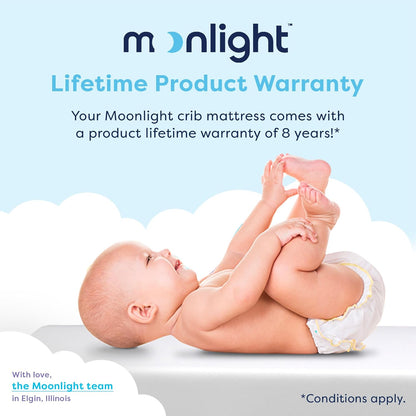 Little Dreamer Crib Mattress – Dual-Sided Baby and Toddler Mattress, Firm Infant Support, Waterproof and Hypoallergenic, 5" Foam, Standard Size, Made in USA