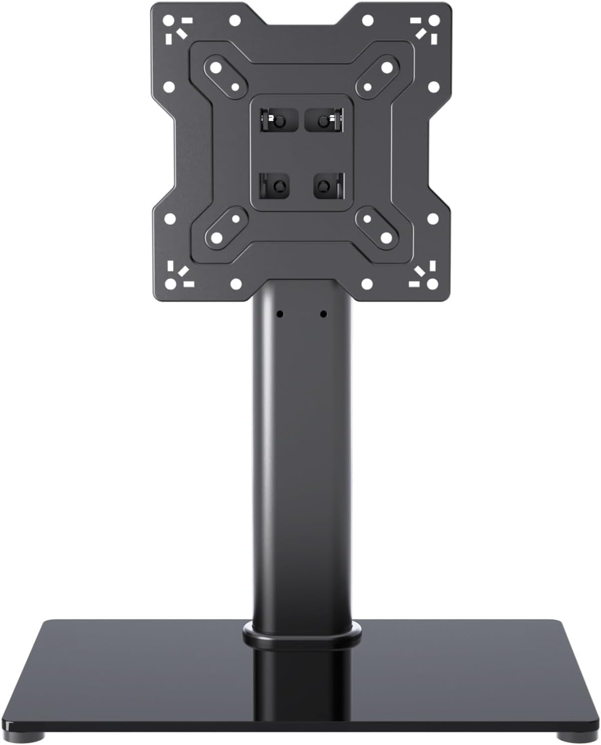 Universal TV Stand Base, Table Top TV Stand for 17-43 Inch LCD/LED Tvs, Height Adjustable Monitor Mount Stand with Tempered Glass Base Holds up to 88Lbs VESA 200X200Mm, TS103