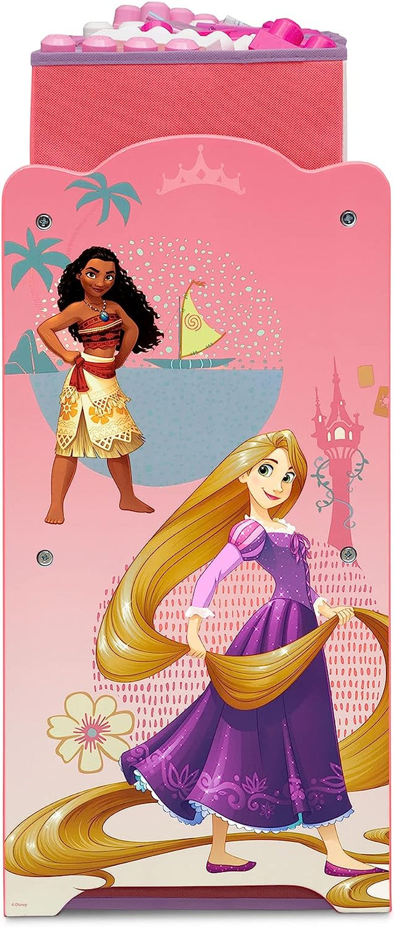 Design & Store 6 Bin Toy Storage Organizer, Disney Princess