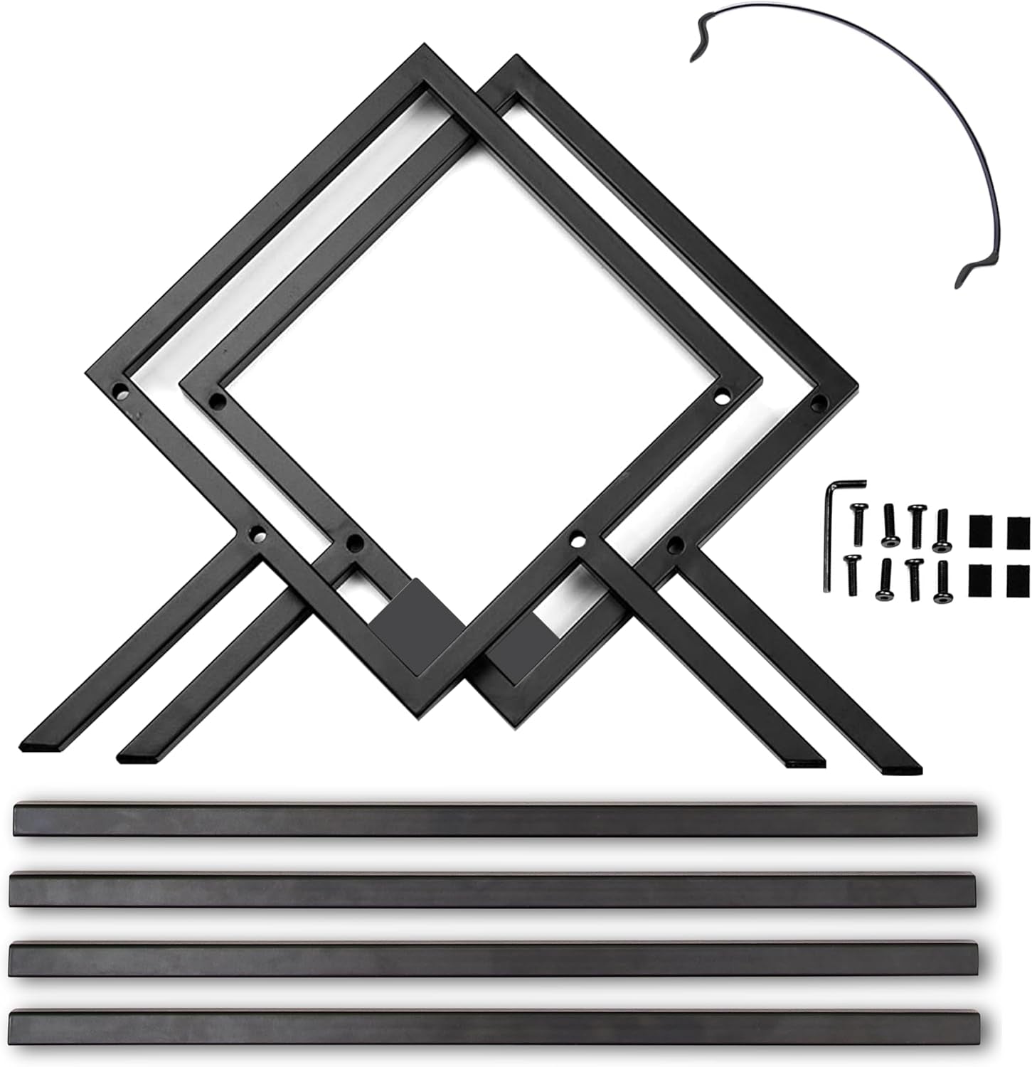 Record Storage Racks - Easy Assembly Vinyl Record Holder Stand 100 Lps | Sleek Matte Black LP Holder Stand | Multiuse Vinyl Storage Rack | Storage Rack for Books Magazines Files