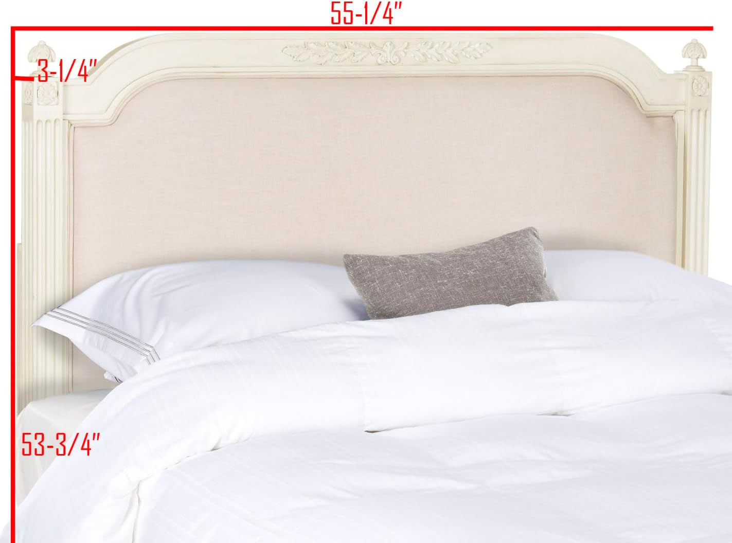Home Collection Tufted Linen Rustic Antique Beige Headboard (Queen)