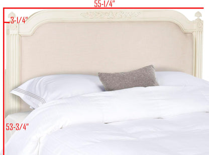 Home Collection Tufted Linen Rustic Antique Beige Headboard (Queen)