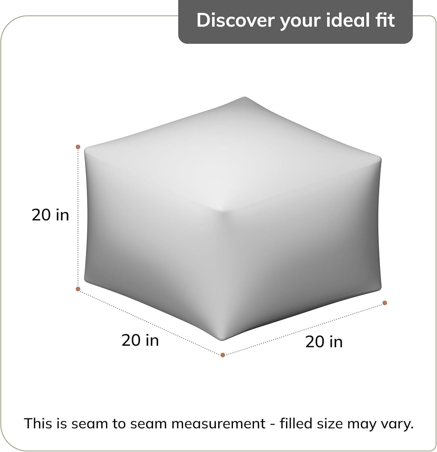 100% Handmade & Handcrafted Comfortable Home Décor Pouf Ottoman Footrest for Living Room, Bedroom, Nursery, Kidsroom, Patio Furniture - Hanalei