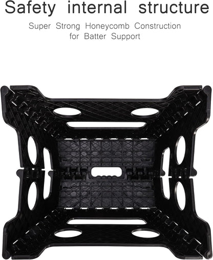 Folding Step Stool 13 Inch Heavy Duty Plastic Foldable Step Stool for Kids and Adults, Small Collapsible Fold up Stepping Stool 1 Pack
