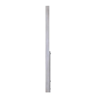 Contemporary Wood Rectangular Mirror, Grey/White Finish, 33 in Wide, Beveled Edge, Framed Design, Dresser Mount, Transitional Style for Living Room or Bedroom Decor
