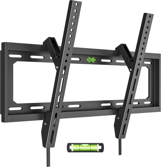 Tilting TV Wall Mount Bracket Low Profile for Most 26"-60" LED, LCD, Flat Television, TV Bracket Tilt Mount for VESA 400X400Mm- up to 99Lbs, Quick Lock and Release Fits 12" 16" Stud