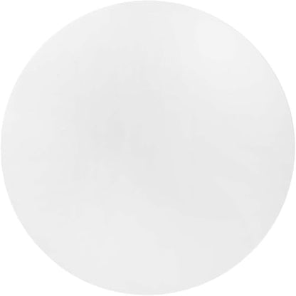 60-Inch Mid-Century Modern Round Dining Table Sleek White Pedestal Base Stylish Kitchen Table Contemporary Minimalist Dining Room Furniture Spacious Breakfast Nook Durable Design