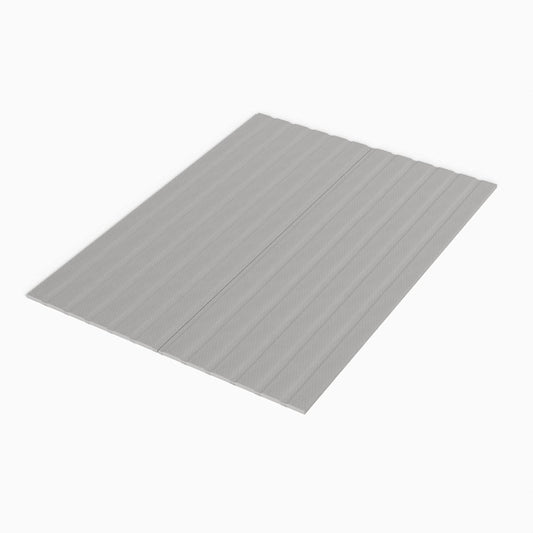 , 0.75-Inch Vertical Mattress Support Wooden Bunkie Board/Bed Slats with Cover, King, Grey