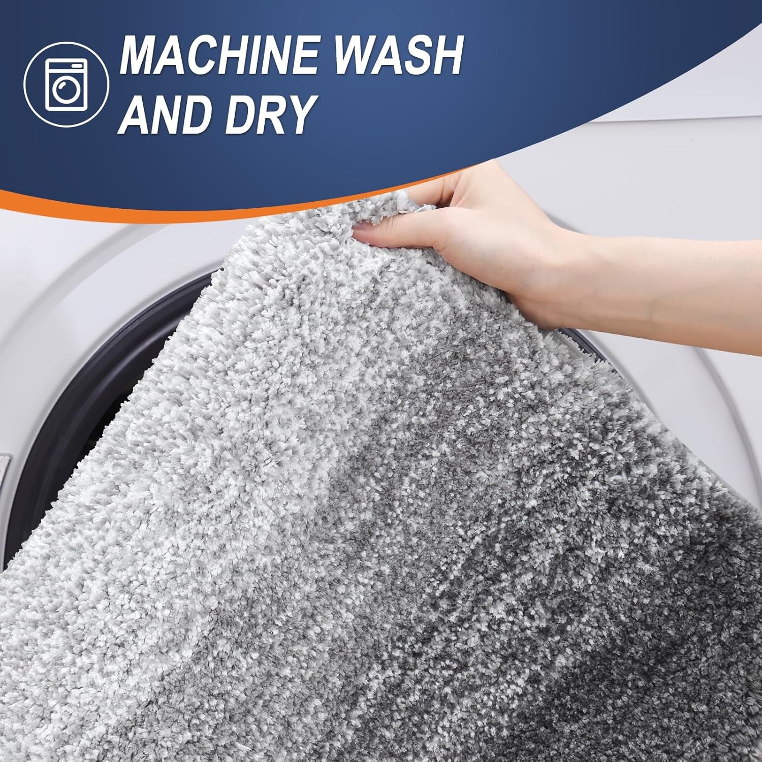 Bathroom Rugs Mat 30X20, Extra Soft Absorbent Microfiber Bath Rugs, Rubber Backing, Quick Dry, Machine Washable Bath Mats for Bathroom Floor, Tub and Shower, Home Decor Accessories, Grey