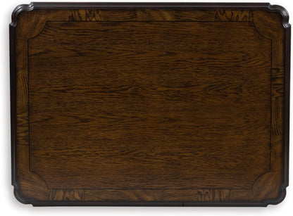 Maylee Classic Coffee Table with Cabriole Legs, Dark Brown