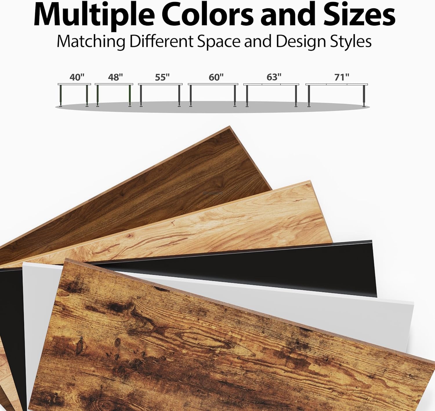 Electric Standing Desk, 48 X 24 Inches Height Adjustable Desk, Sit Stand up for Work Office Home, Ergonomic Rising Computer Table with Memory Preset, Rustic Brown