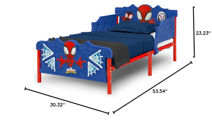 Spidey and His Amazing Friends 3D Toddler Bed, Blue
