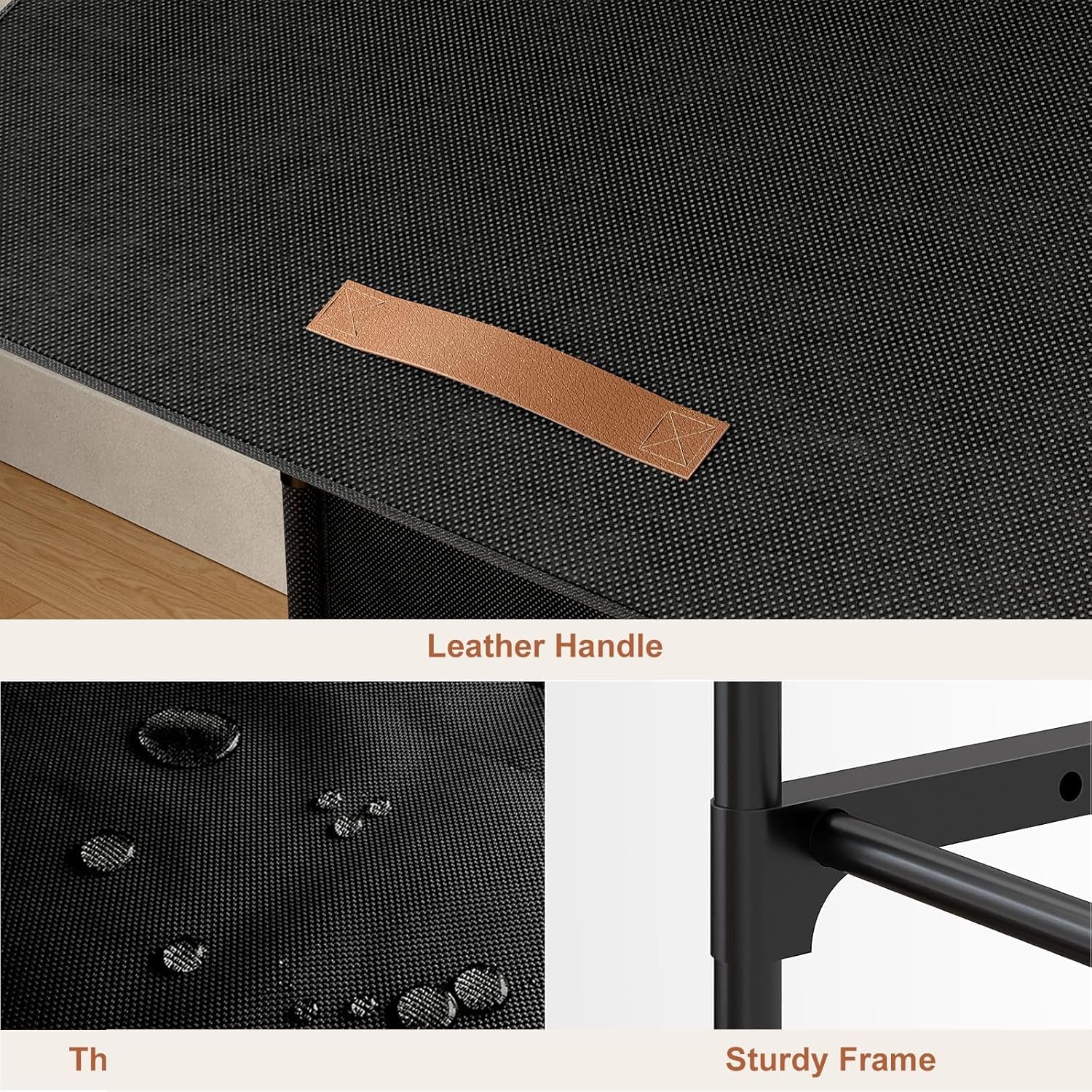 Shoe Rack, 5 Tier Shoe Storage Cabinet with Door 20 Pair Plastic Shoe Shelves Organizer for Closet, Entryway, Hallway, Bedroom, Black