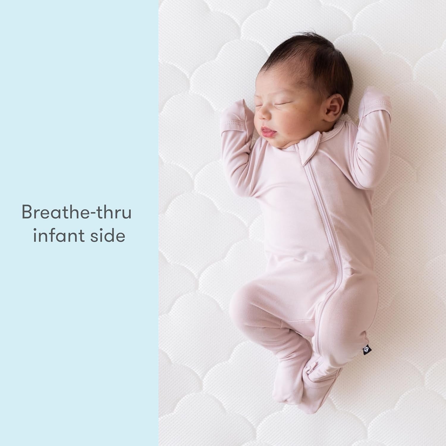 Waterproof Crib Mattress and Toddler Bed - Ultra-Breathable Proven to Reduce Suffocation Risk, Washable Core & Cover, All-Stages, Infant to Toddler, Deluxe 5.5" Thick - White
