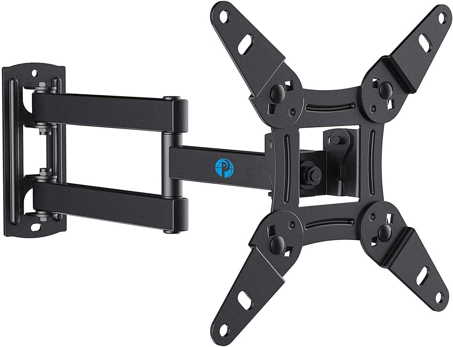 Full Motion TV Monitor Wall Mount Bracket Swivel Tilt Extension Rotation for Echo Show 21/15 and Most 13-42 Inch LED LCD Flat Curved Screen Tvs & Monitors, Max VESA 200X200Mm up to 44Lbs