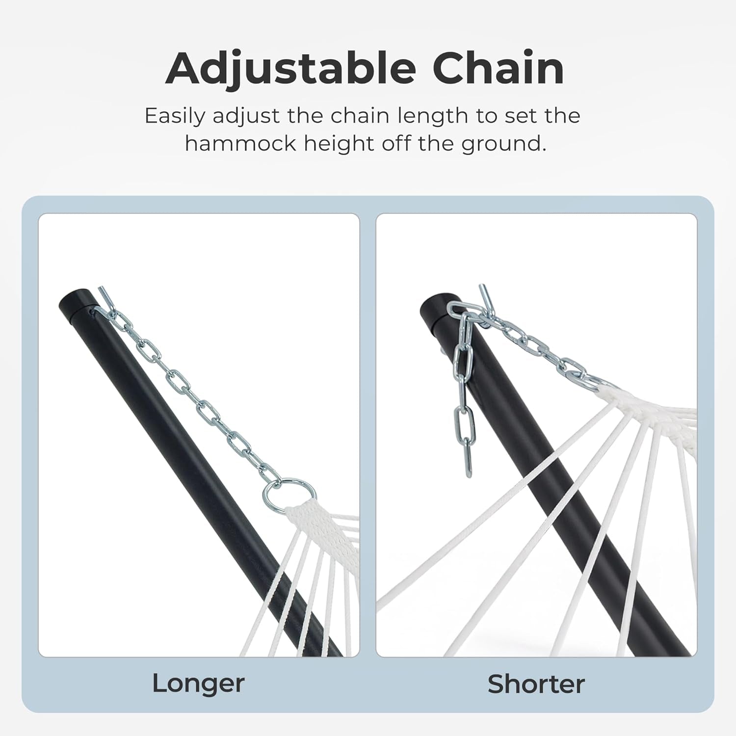 12Ft Double Hammock with Stand, Rope Hammock for 2 Person, Detachable Hammock Bed and Pillow, Portable, Anti-Tip Safety Ropes, Carry Bag, Outdoor Backyard Patio Camping, Navy Blue