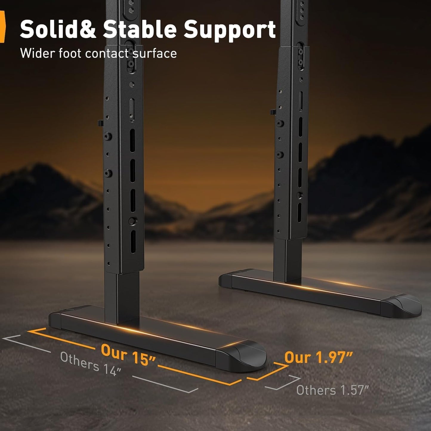 Universal TV Stand Legs for Most 37–86 Inch Tvs up to 132 Lbs, Height Adjustable TV Legs Replacement Suitable for Soundbar, Table Top Stand Base Max VESA 800 X 500Mm, PGTVS20