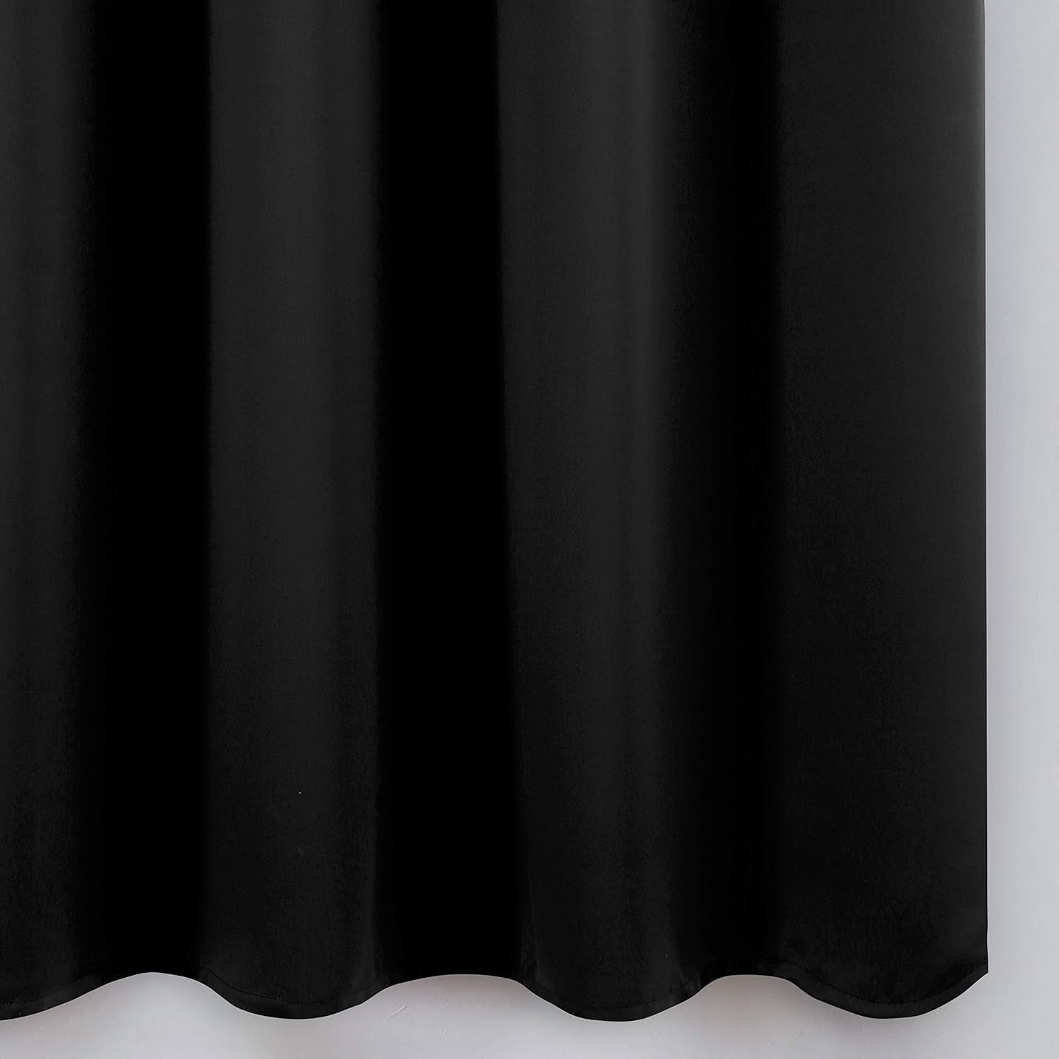 Blackout Curtains 52 X 84 Inches Long Black Curtains Set of 2 Panels Thermal Insulated Room Darkening Curtains for Bedroom