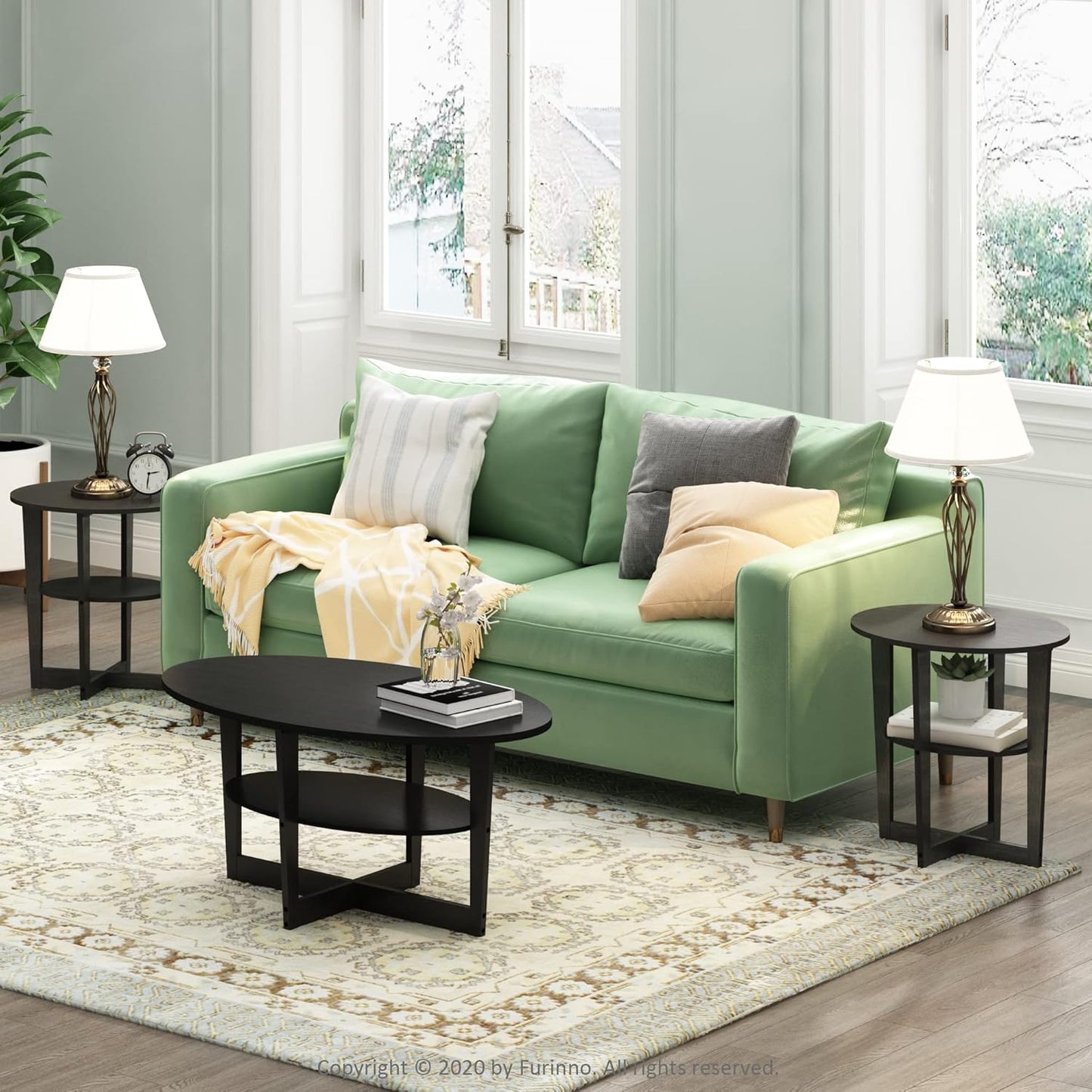 JAYA End Table, One, Walnut