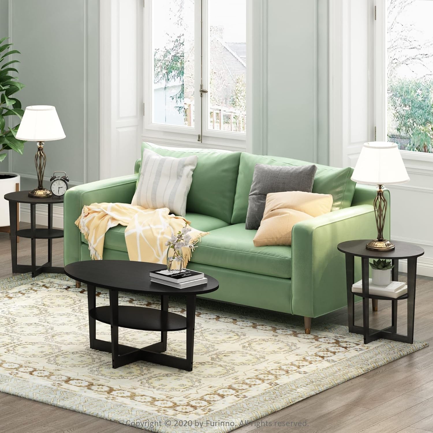 JAYA End Table, One, Walnut