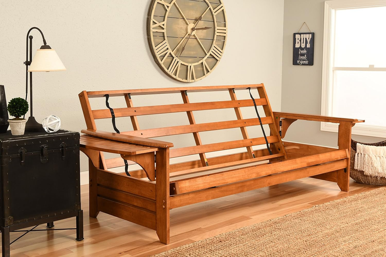 Phoenix Futon Set, Full, Linen Stone