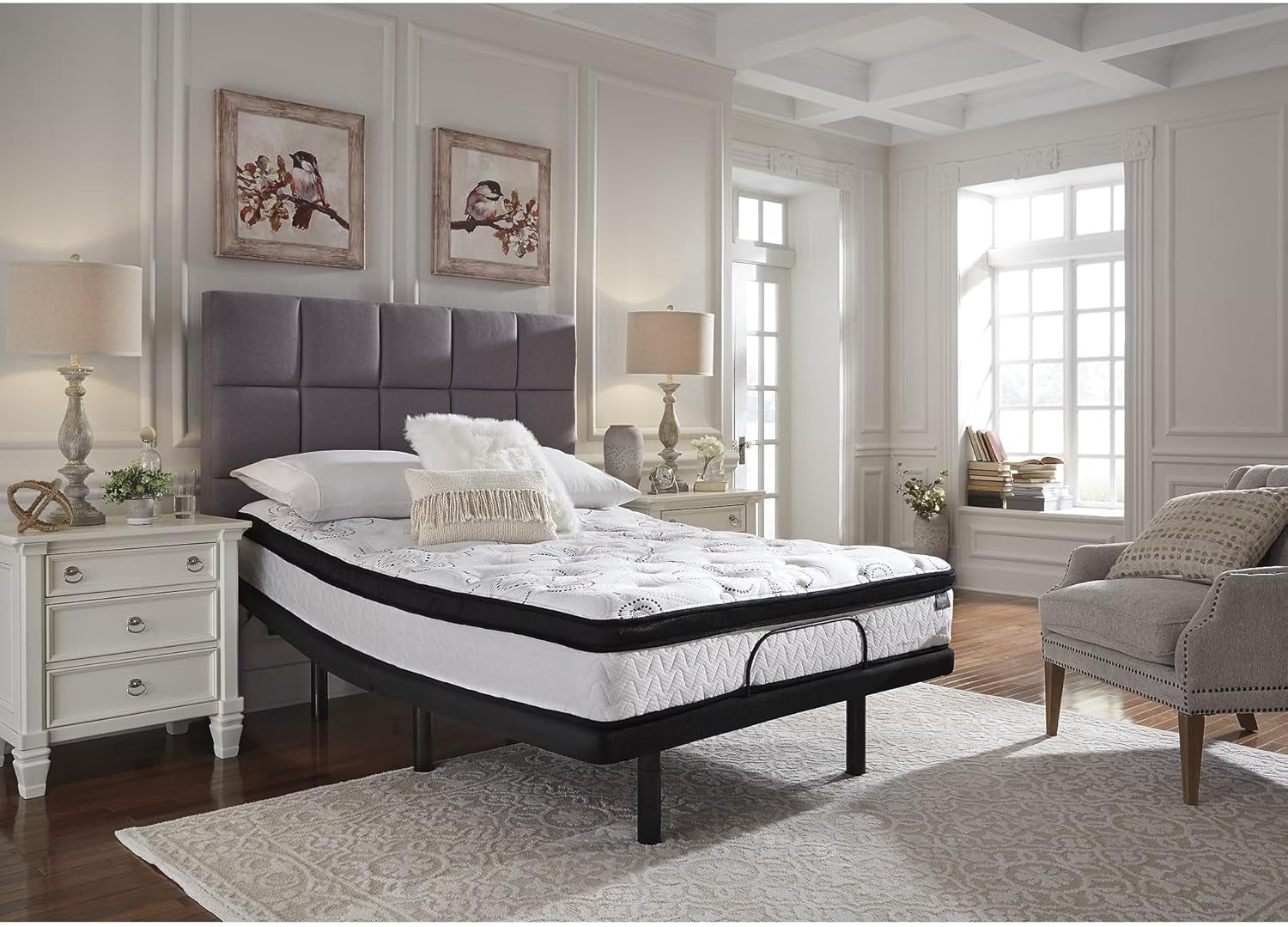 Queen Size Chime 12 Inch Medium Firm Hybrid Mattress with Cooling Gel Memory Foam for Pressure Relief, Fiberglass Free, Mattress in a Box