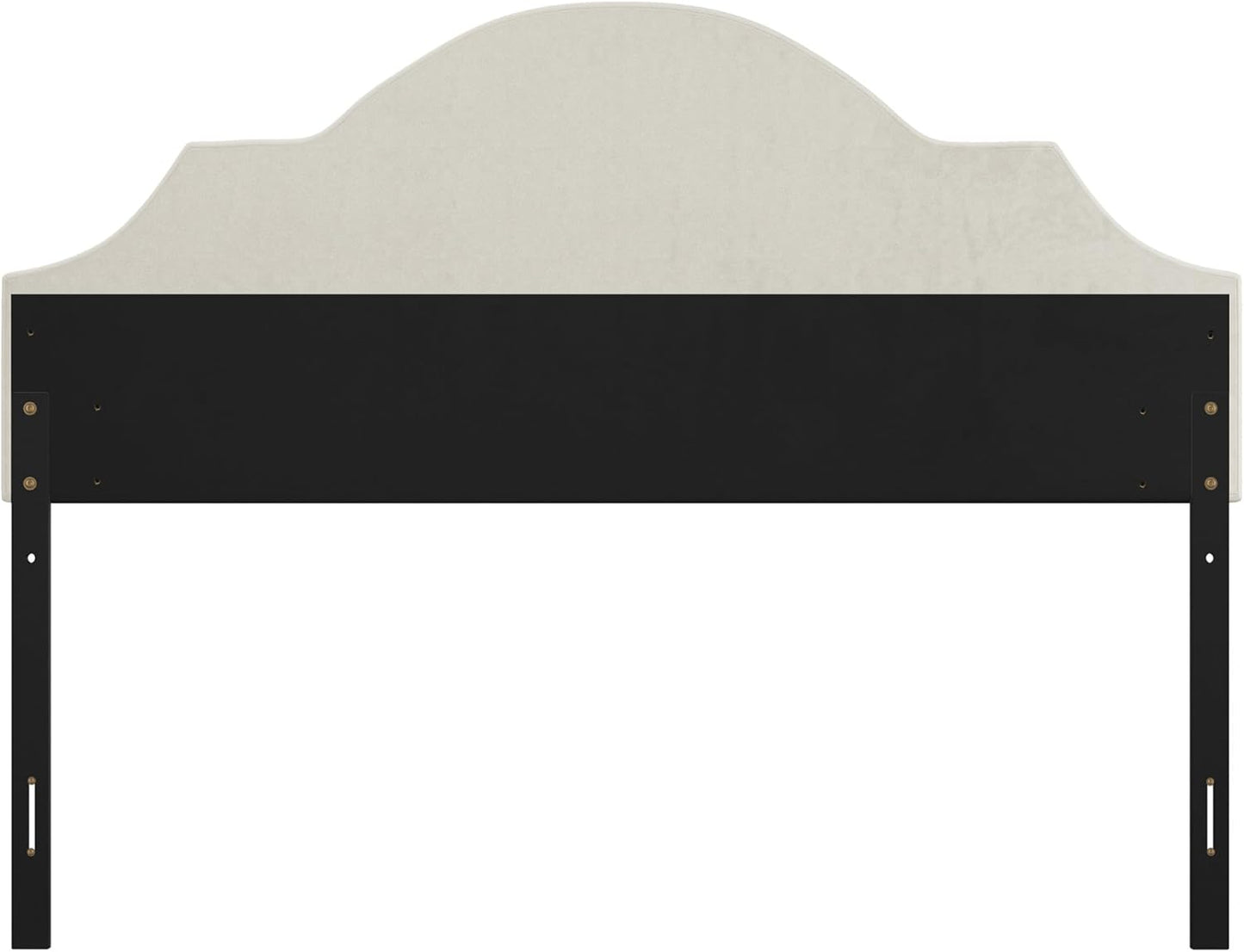 , Cynthia Upholstered Full/Queen Adjustable Headboard, Cream