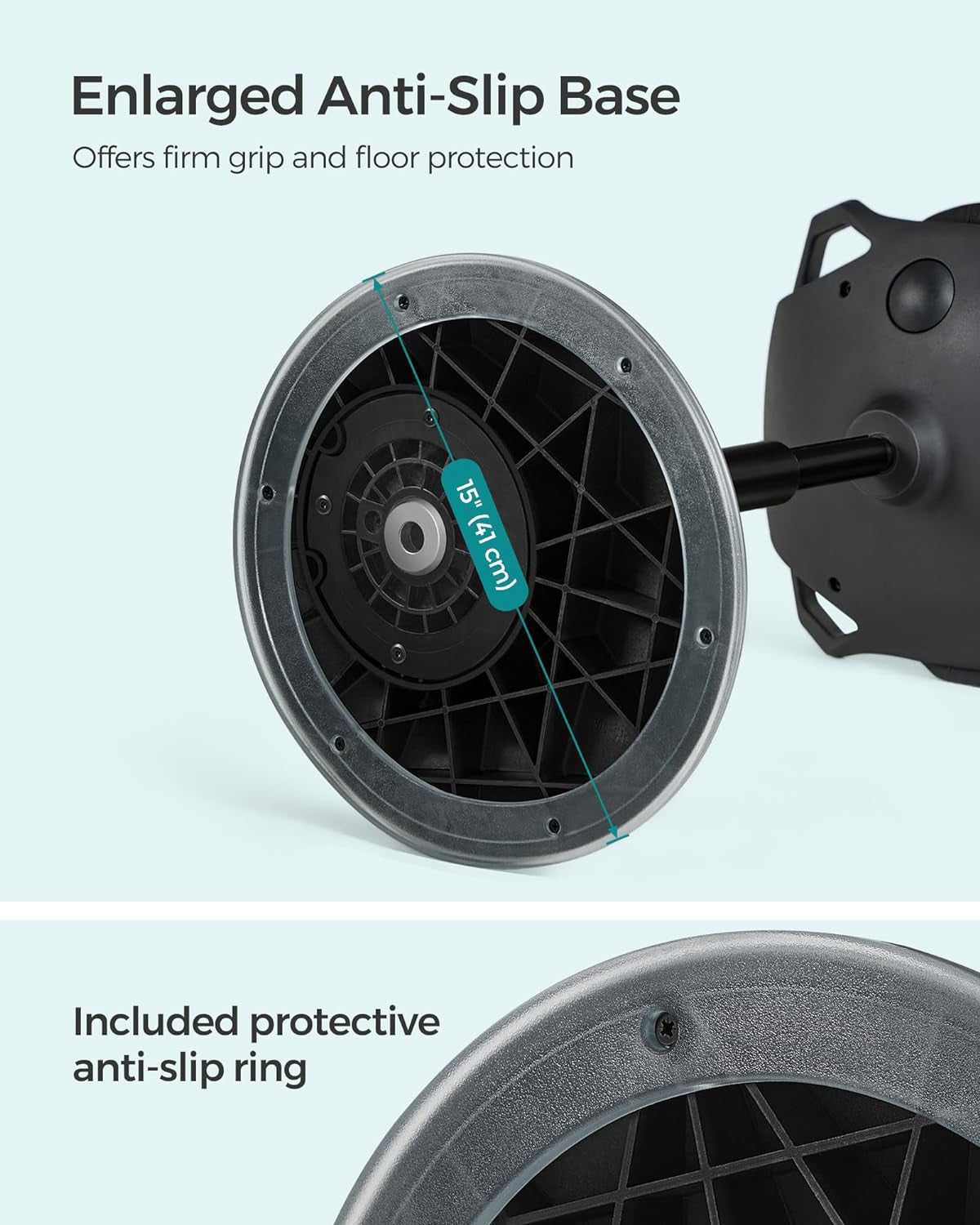 Standing Desk Chair, Adjustable Ergonomic Wobble Stool, 23.6-33.3 Inches Drafting Chair, Swivel Sitting Balance Stool, Fabric Upholstery, Anti-Slip Bottom Pad, Ink Black UOSC02BK