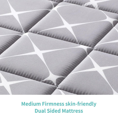 Premium Hypoallergenic Baby Crib Mattress and Toddler Mattress - 52" X 27.6" X 5" - Breathable - Firm Soft - Fits Standard Cribs and Toddler Beds
