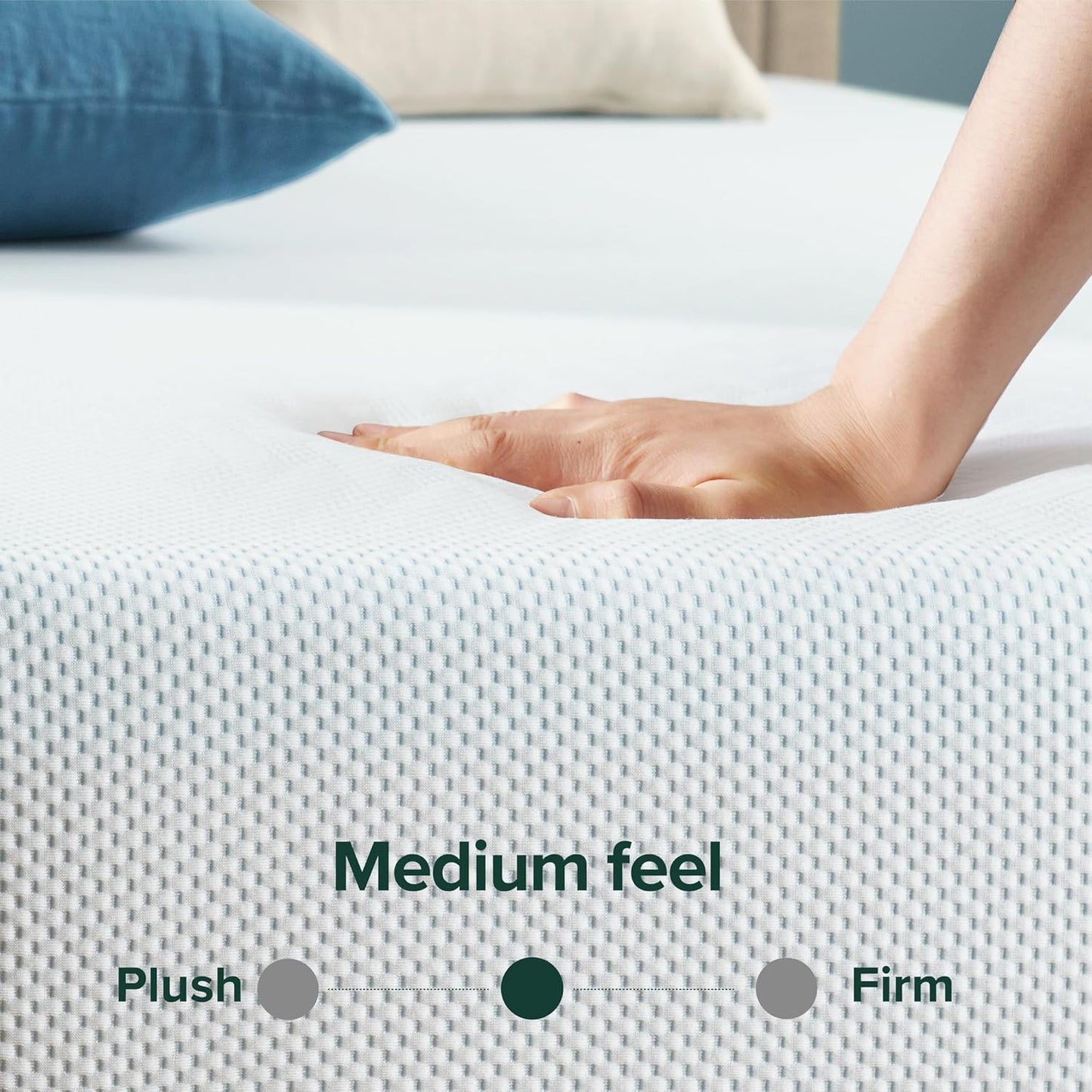 6 Inch Green Tea Cooling Memory Foam Mattress [New Version], Twin, Fiberglass Free, Medium Firmness, Cooling Gel Foam, Certified Safe Foams & Fabric, Mattress in a Box