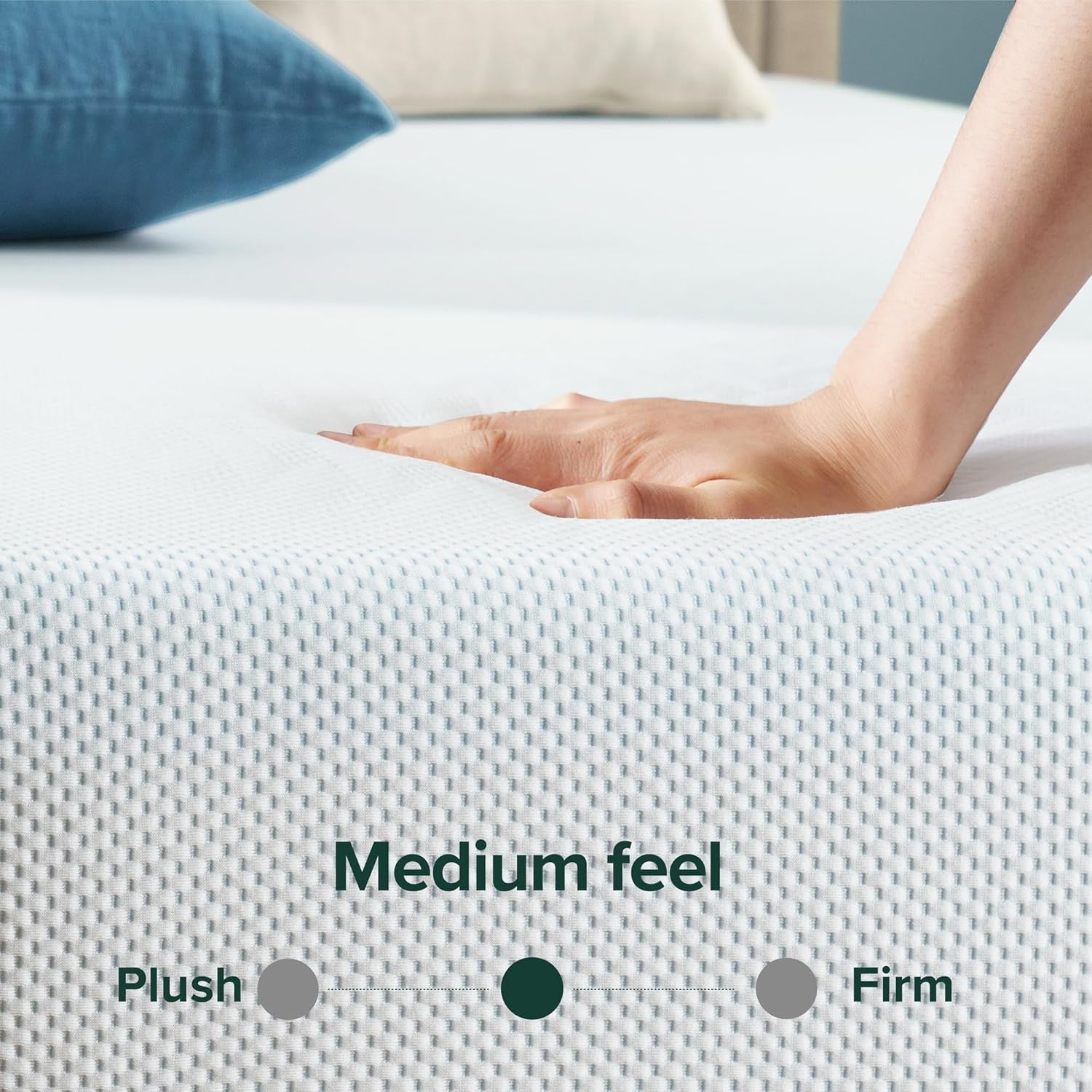 6 Inch Green Tea Cooling Memory Foam Mattress [New Version], Twin, Fiberglass Free, Medium Firmness, Cooling Gel Foam, Certified Safe Foams & Fabric, Mattress in a Box