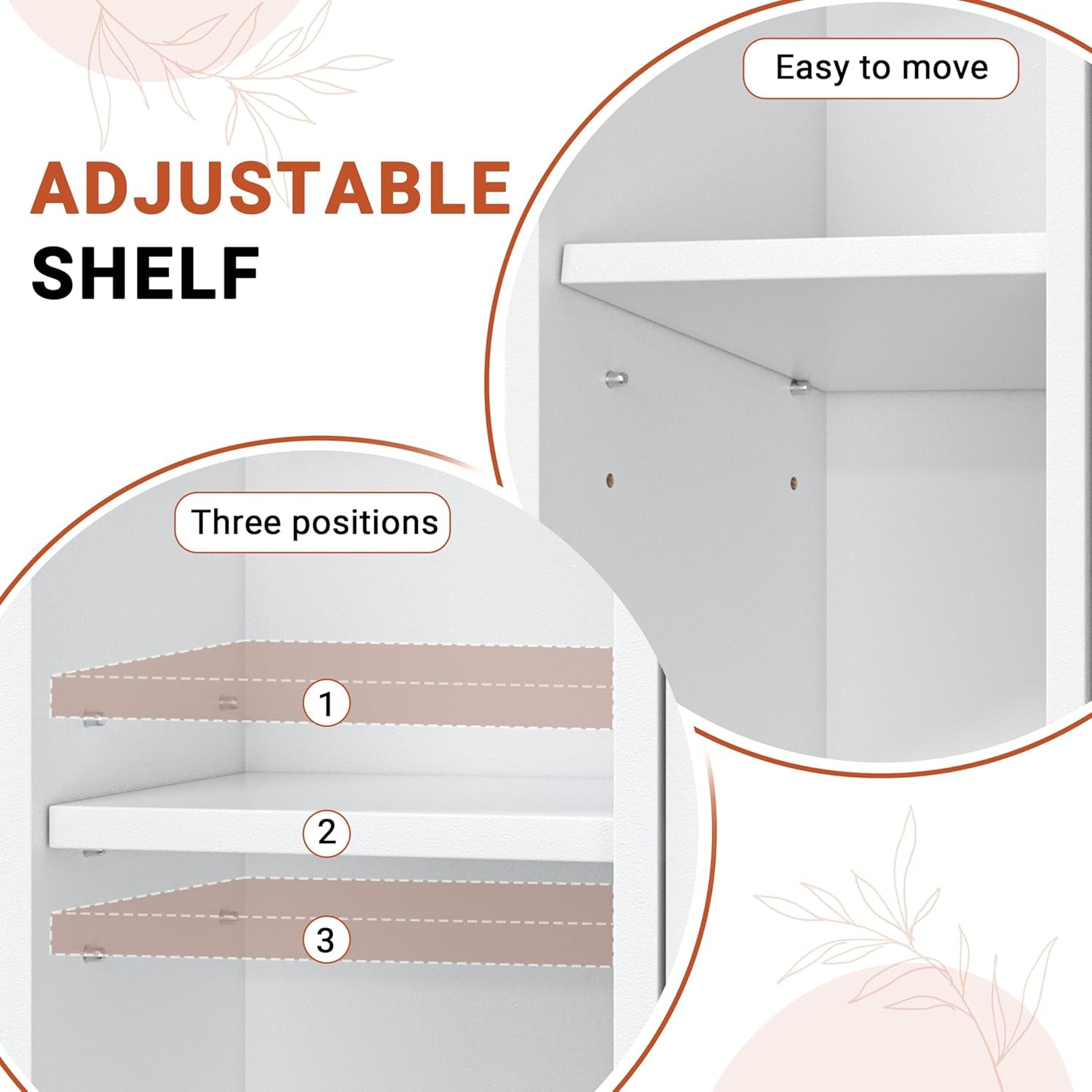 Over the Toilet Storage Cabinet, Tall Bathroom Cabinet Organizer with Adjustable Shelves and Toilet Paper Holder, 32" W Farmhouse Storage Cabinet with 2 Barn Doors for Laundry, Restroom, White