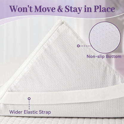 3 Inch Gel Memory Foam Mattress Topper Full Size, Ventilated High Density Pad for Back Pain, Bed Topper with Removable Soft Cover, Certipur-Us Certified