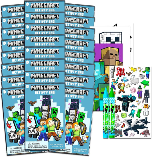 Party Favors for Kids Bundle ~ 24 Mini Play Packs with Coloring Books, Stickers, Crayons, More |  Party Supplies
