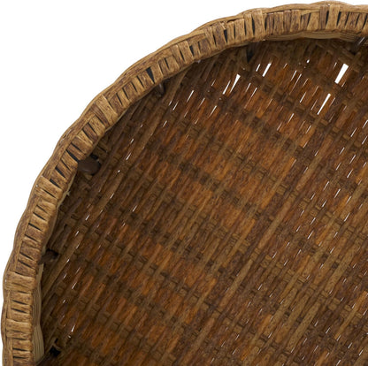 Couture Collection – Anguilla Faux Wicker Indoor/Outdoor Storage Coffee Table, Fully Assembled, Natural Brown Patio Accent Table with Removable Wood Top (CPT2103A)