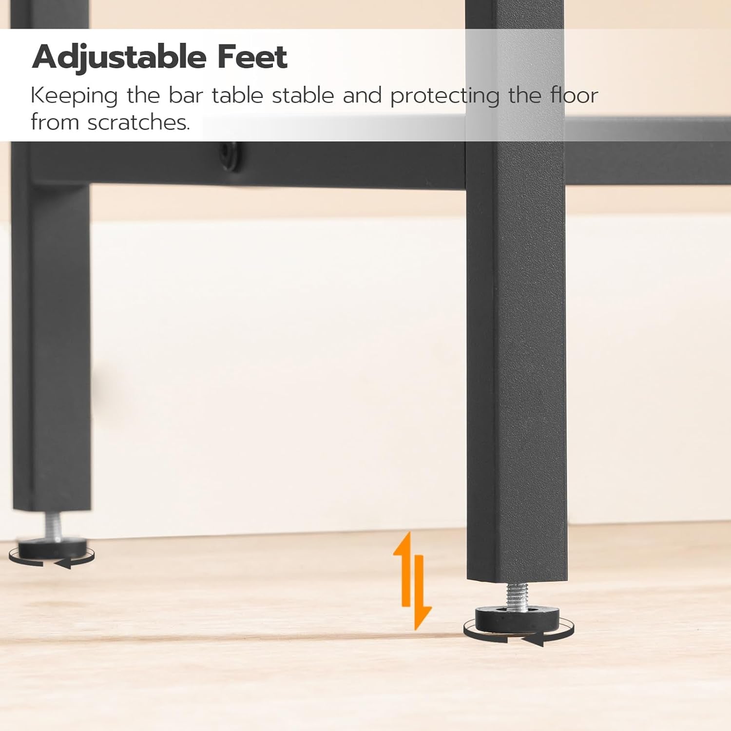 Bar Table with Charging Station, Rectangular Pub Table, High Top Coffee Table, Counter Bar Height Table, Narrow Long Dining Table, 35.4" L X 15.7" W X 35.6" H, Rustic Brown and Black BF90UBT01