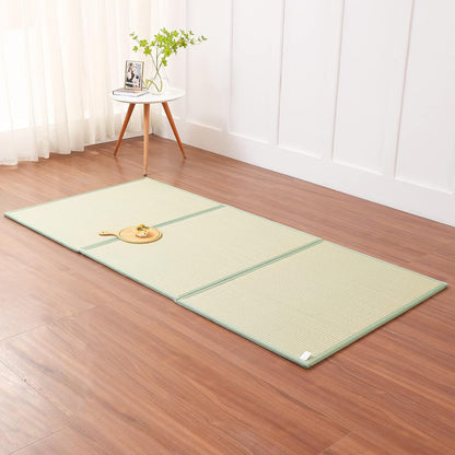 Tatami Mat (Twin 79" X 39" X 0.5"), Japanese Traditional Tatami Mattress, Natural Rush Grass Floor Tatami Futon Mattress for Sleeping, Sitting, Yoga, Relaxing (Twin)