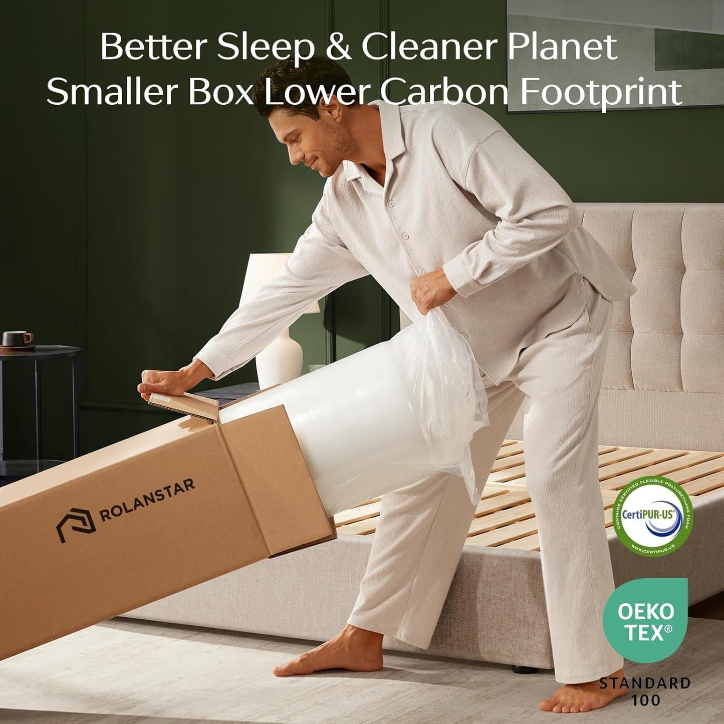 Twin Size Mattress, 6 Inch Gel Memory Foam Mattress in a Box, Fiberglass Free, Breathable for Cooler Sleep Supportive & Pressure Relief, Certipur-Us Certified, White
