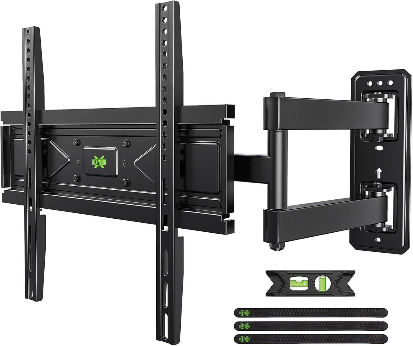 Corner TV Wall Mount for 26-60 Inch Tvs up to 80 Lbs, Single Articulating Arm, Full Motion TV Wall Mount Bracket with Swivel and Tilt, Max VESA 400X400Mm