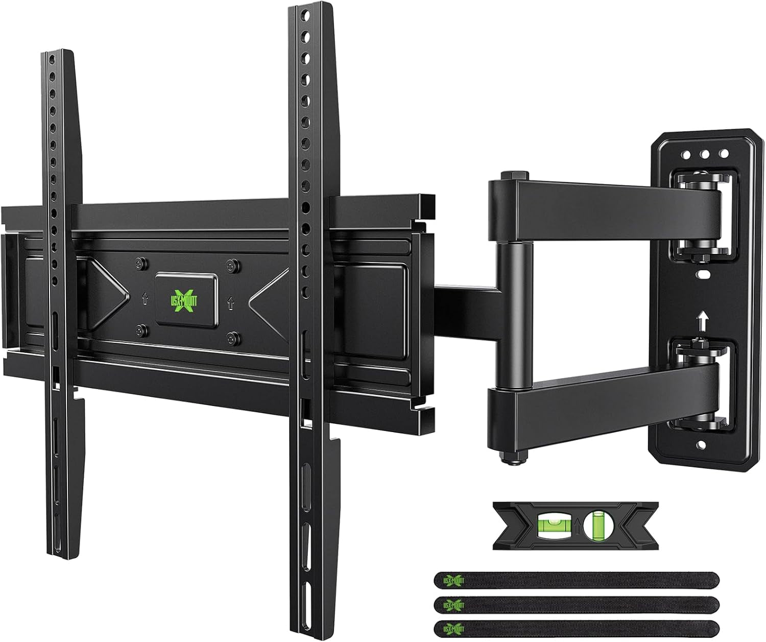 Corner TV Wall Mount for 26-60 Inch Tvs up to 80 Lbs, Single Articulating Arm, Full Motion TV Wall Mount Bracket with Swivel and Tilt, Max VESA 400X400Mm