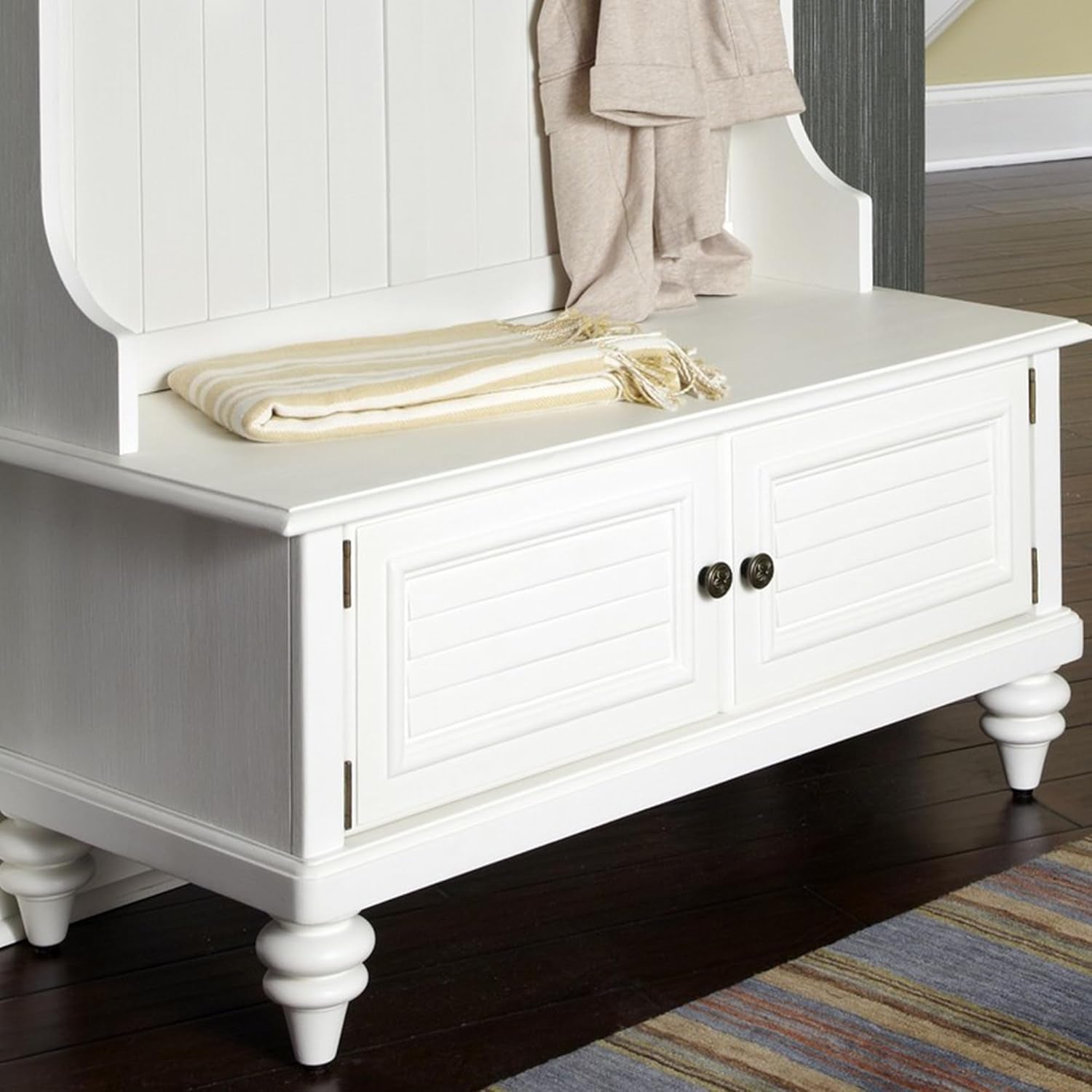 Bermuda White Hall Tree by Home Styles