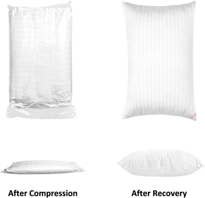 Hotel Collection Bed Pillows for Sleeping 2 Pack King Size，Pillows for Side and Back Sleepers,Super Soft down Alternative Microfiber Filled Pillows,20 X 36 Inches