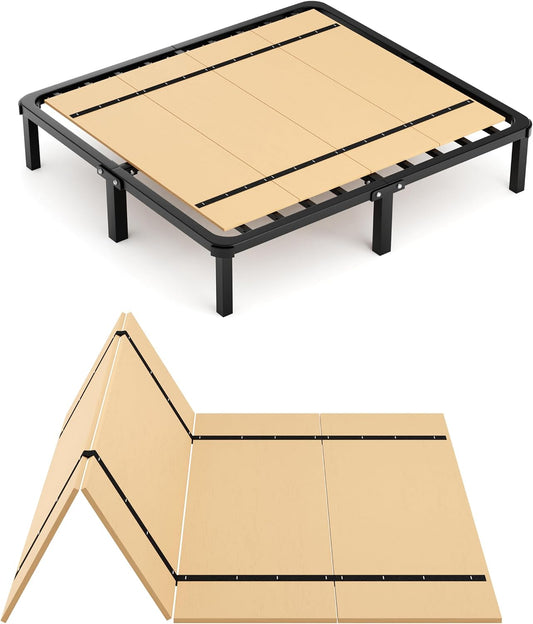 Foldable Box Spring, Bunkie Board, Bed Support Slats, Bed Boards for Under, Twin (60X30)