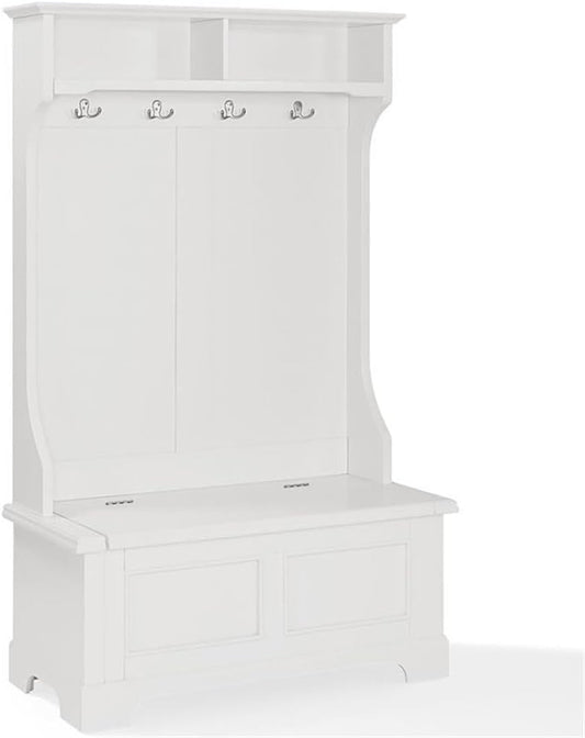 Hall Tree in White