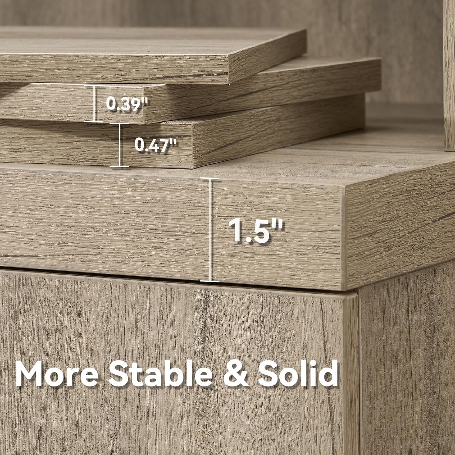 71" Tall Kitchen Pantry Cabinet, Pantry Storage Cabinet with 6 Door Shelves, Hidden Drawer and Adjustable Shelf, Freestanding Rustic Wood Pantry for Kitchen, Dining Room (Grey Oak)